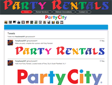 Tablet Screenshot of partyrentalspf.com